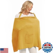 Wimst Muslin Nursing Cover Breastfeeding for Women, Soft and Breathable Breas