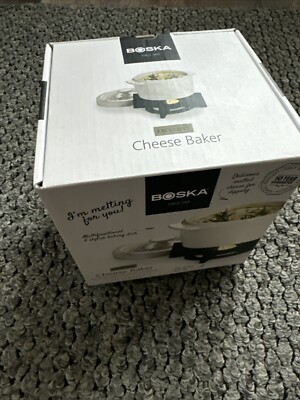 Boska Cheese Baker Oven Safe Dish Keeps Cheese Warm 4-pc set from Holland ~ NIB