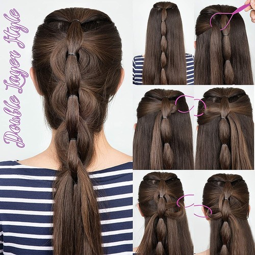 Topsy Hair Tail Tools, TsMADDTs Hair Braid Accessories Ponytail Maker 4 Pcs - Picture 5 of 7