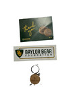 Baylor Bear Foundation Sticker and Keychain Ncaa