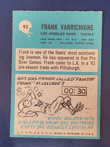 Tarjetas de fútbol americano Philadelphia 1964 completan el conjunto que elijas #1 - 98 - Imagen 189 de 195