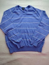 BROOKS BROTHERS 346 100 Cotton Light Blue sweater Pullover Men size L