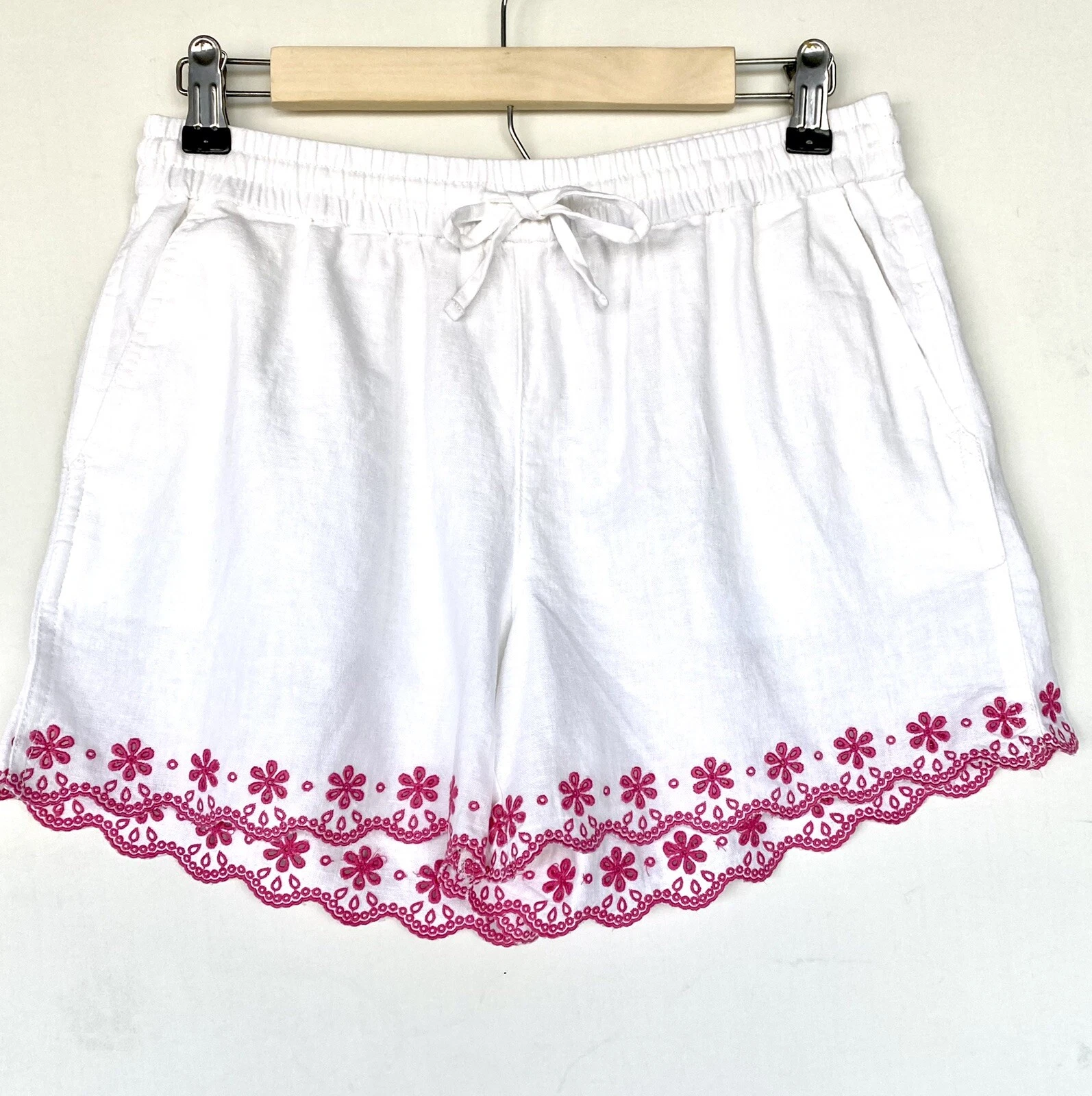 J Crew Embroidered Linen Mix Shorts NWT Retail $69.50 Price $36.50 Size XS