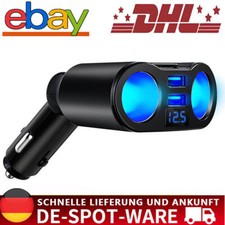 Für Zigarettenanzünder Doppelsteckdose Adapter 2 Fach Verteiler Kfz Auto 12V/24V Für Zigarettenanzünder Doppelsteckdose Adapter 2 Fach Verteiler Kfz Auto 12V/24V