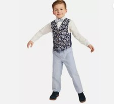 Nautica Little Boys 4-Pc. Tropical-Print Vest Set 24 month