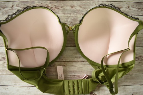 Victoria's Secret 36DD *BOMBSHELL* ADD 2 CUPS LACE TRIM PUSH-UP BRA Perfect Pear - Picture 6 of 6
