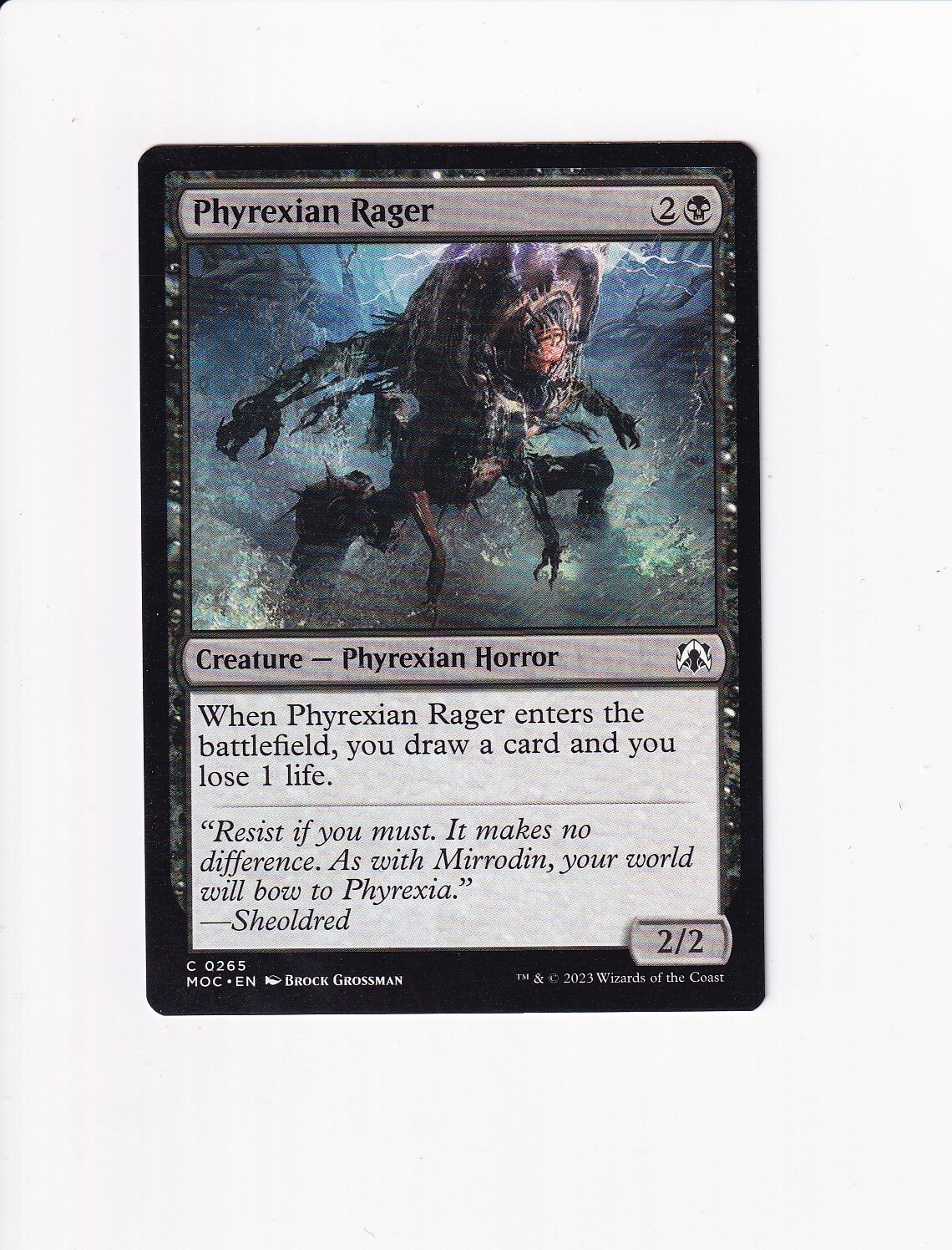 2023 MTG MAGIC COMMANDER: MARCH OF THE MACHINE PHYREXIAN RAGER | eBay