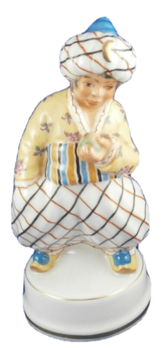 Art Nouveau Meissen Teichert Porcelain Arab Boy Figurine Figure Porzellan Figur - Picture 1 of 10