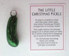LBOT The Little Christmas pickle Ornament Charm pocket figurine Ganz ex20219