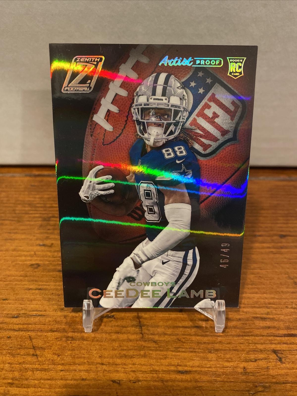 CeeDee Lamb 2020 Panini Zenith Artist Proof Rookie /49 Dallas Cowboys