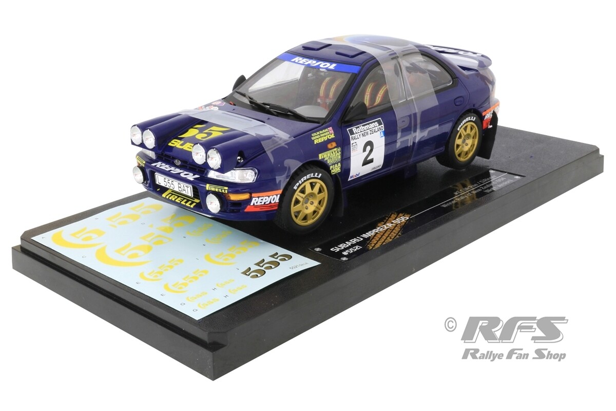 Subaru Impreza 555 ミニカー 1994年 Subaru Impreza 555 Colin McRae Rallye Rally New Zealand 1994