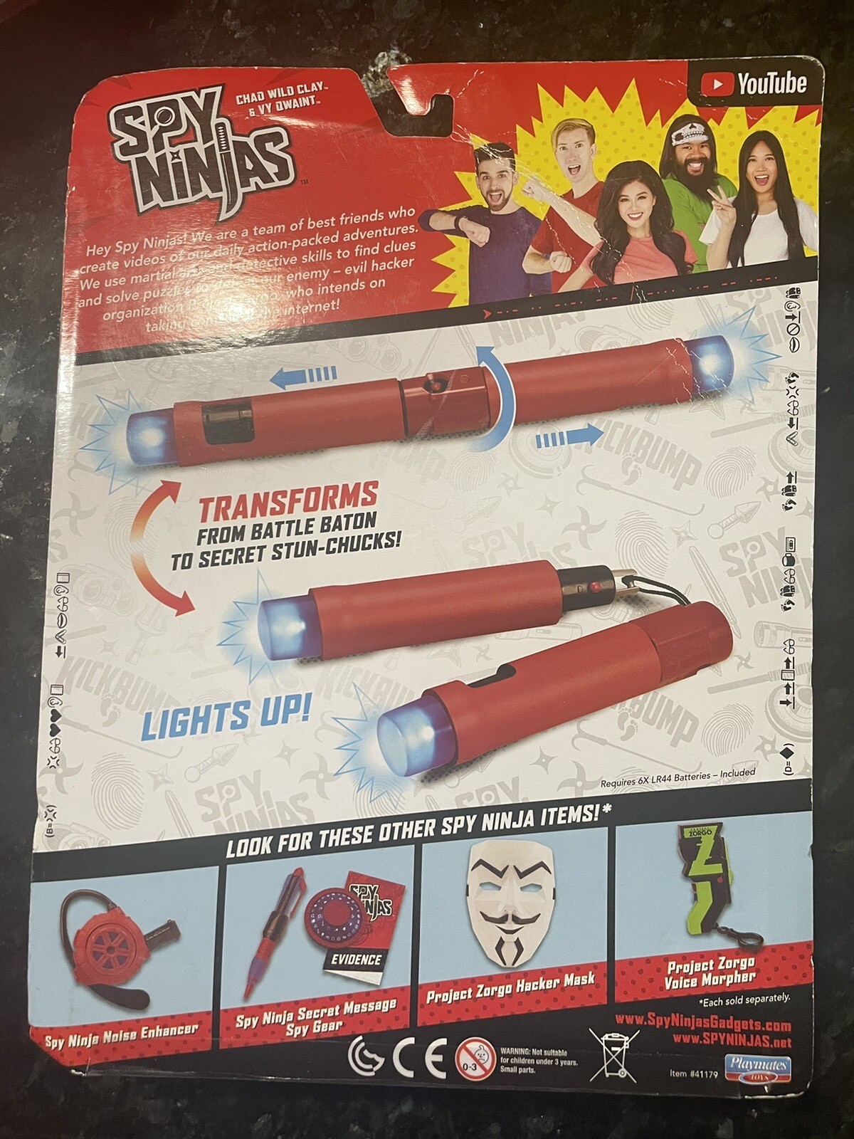 Spy Ninja's Chad Wild Clay Vy Qwaint Transforming STUNCHUCKS "Stealth