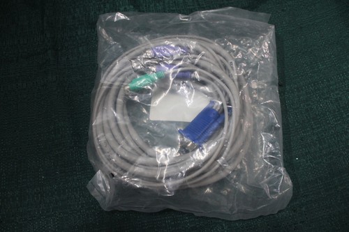 Avocent PS/2 KVM PS2 Switch-Server Cable Set 7 Ft Long - COL-0732 - NEW - Picture 2 of 7