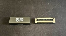 Silver Creek Black Gold Harmonica W/Original Case Key Of C