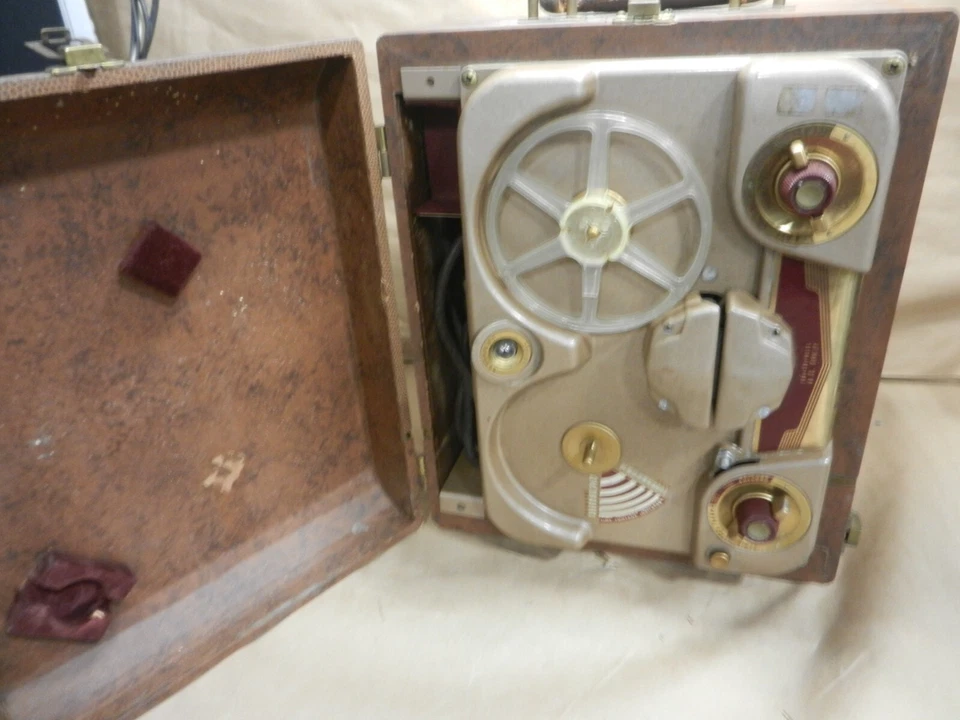 Reproductor de grabadora de cinta carrete a carrete modelo T100 T-100 de colección Revere ~ encendido tes Foto 3 de 4