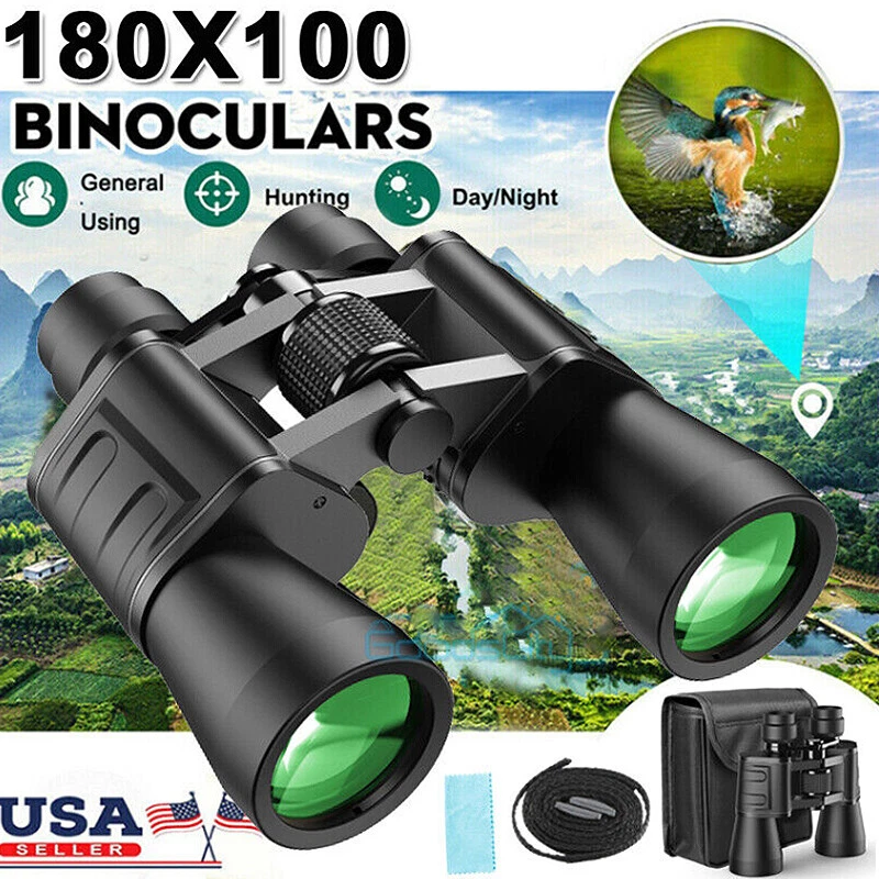 MARINE Navigation Binoculars 180x100 Auto-Focus Super Power Outdoor Hunting+Case - Image 3 of 4