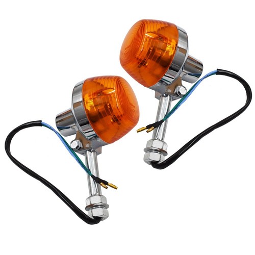2X Turn Signal Light 8mm 12V For Honda CT70 CT90 XL100 CB350 CM400 CB450 CB750 - Picture 3 of 12
