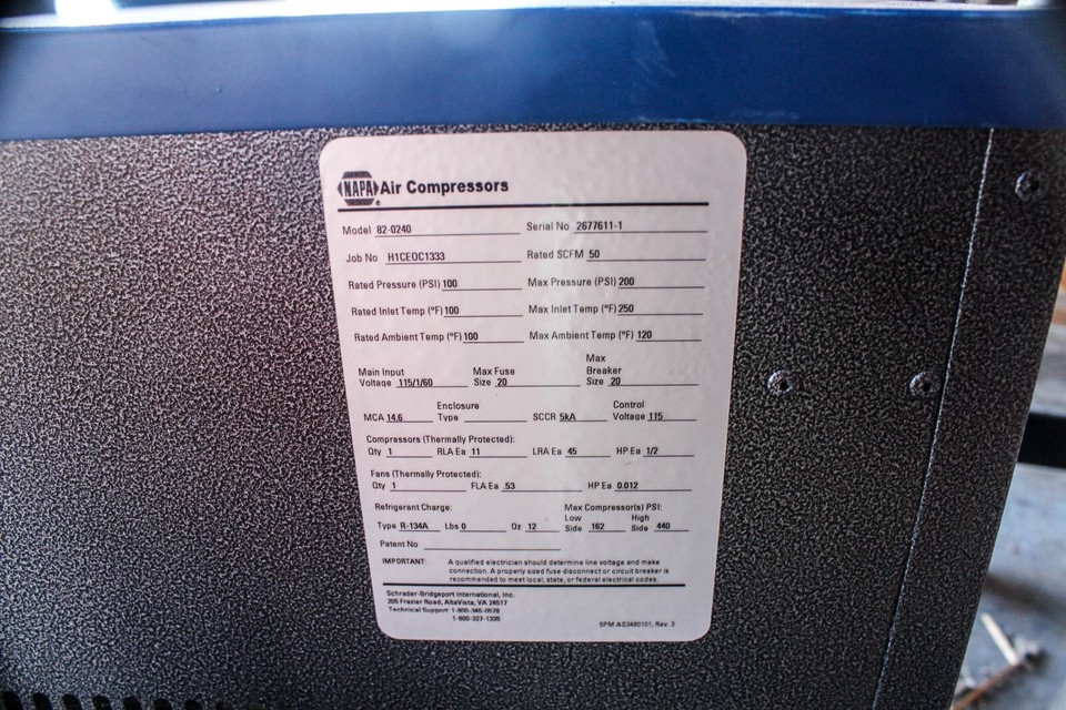 NAPA AIR COMPRESSER DRYER eBay