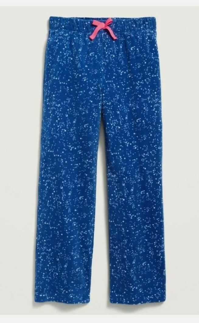 NEW, Old Navy Printed Micro Perfomance Fleece Pajama Pants, Girls Size  (6-7) S