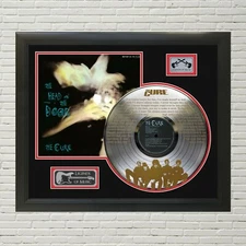 Cure - Close To Me laser etched limited edition silver framed display 
