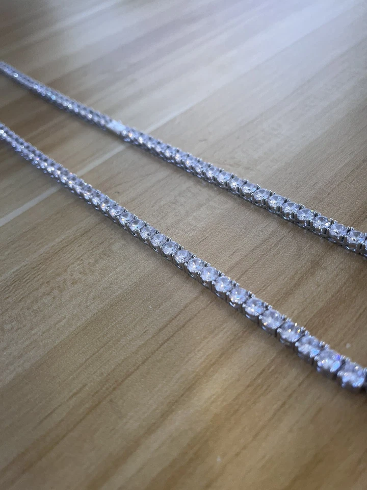 Теннисная цепочка 24 дюйма кубический цирконий - Изображение 3 из 4