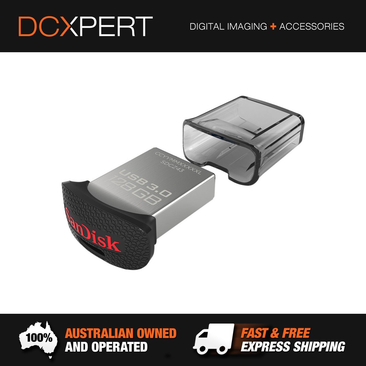 SANDISK 128GB ULTRA FIT CZ43 USB FLASH DRIVE 150MB/S (SDCZ43