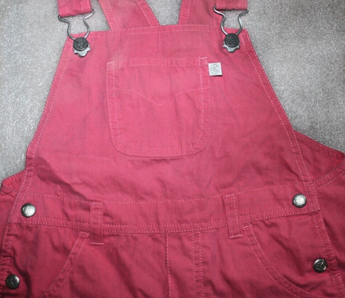 Calvin Klein Bright Pink Summer Bib Shortalls Toddler Girls Size 4T - Picture 2 of 5