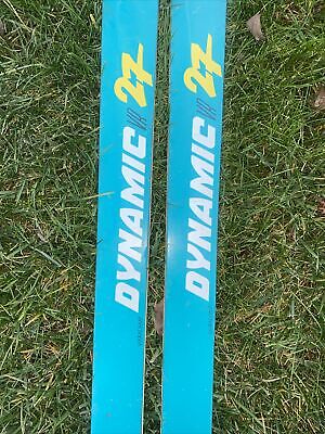 Vintage Dynamic VR 27 Race Skis Blue & Yellow Made In France Vintage Dynamic VR 27 Race Skis Blue & Yellow Made In France