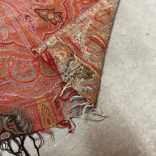 Antiker kontinentaler Paisley-Wollschal - Bild 3 von 6