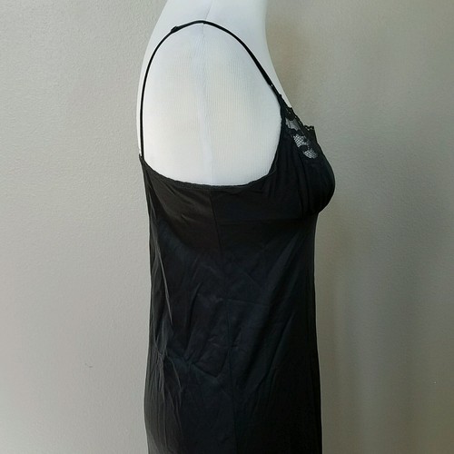 VASSARETTE Lingerie Women's Black Lace Tricot Gown Sleepwear Size 34 / 26" - Picture 5 of 8