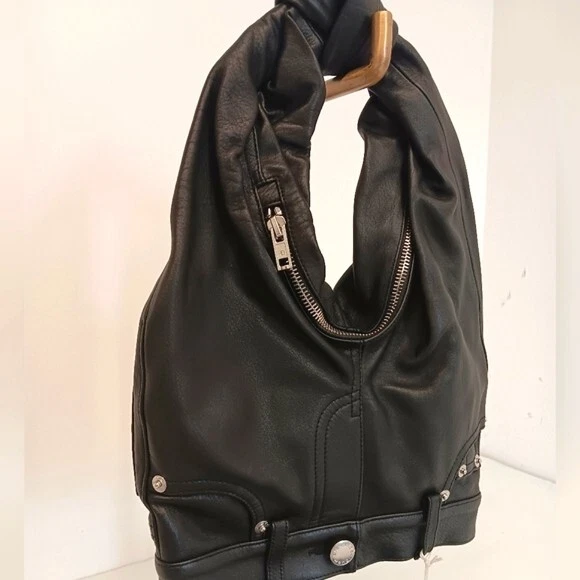Alexander Wang Mini Tote in pelle linea jeans 5 tasche Nero