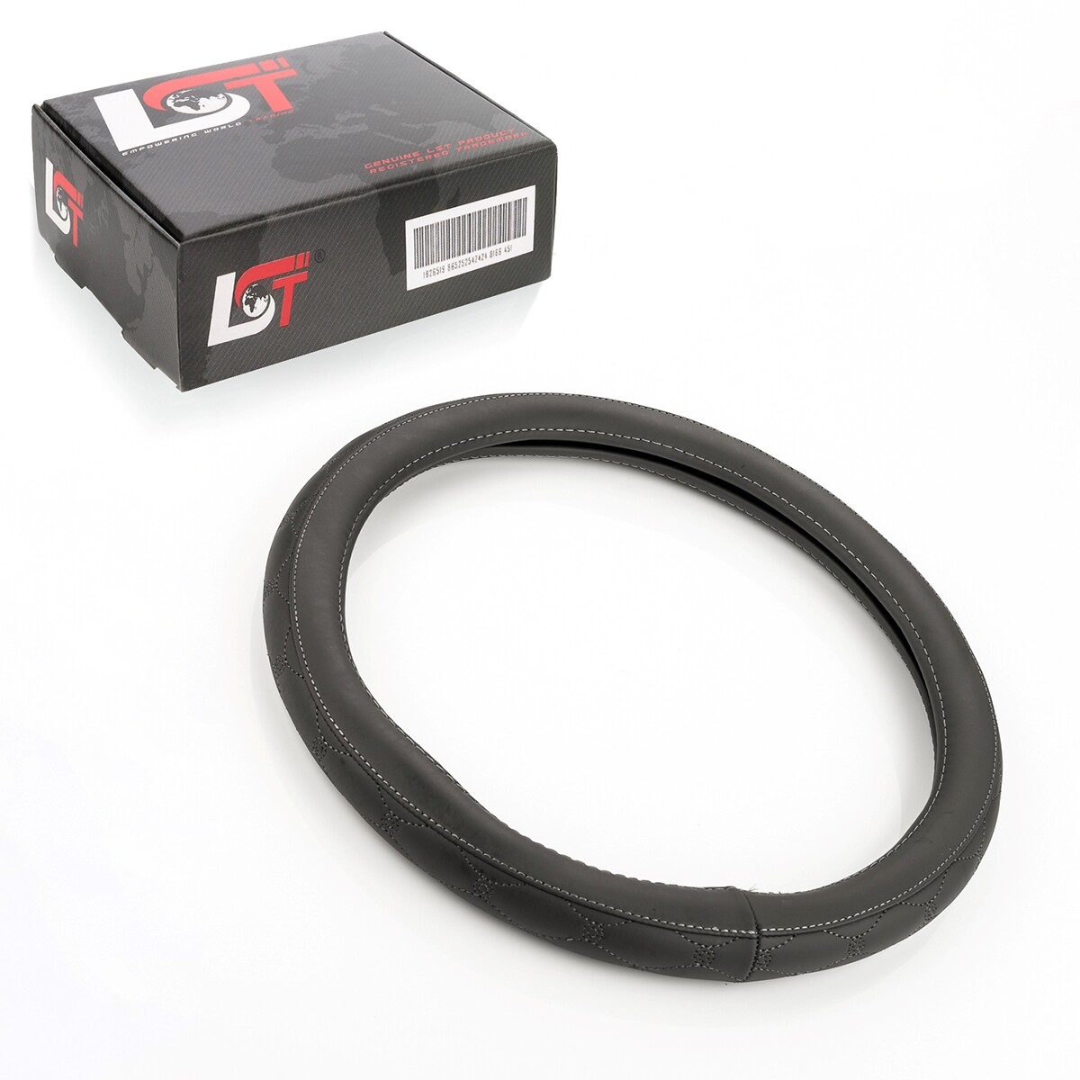 Steering Wheel Cover Ø 38X8.2Cm / 15X3 Inch Gray For VAUXHALL