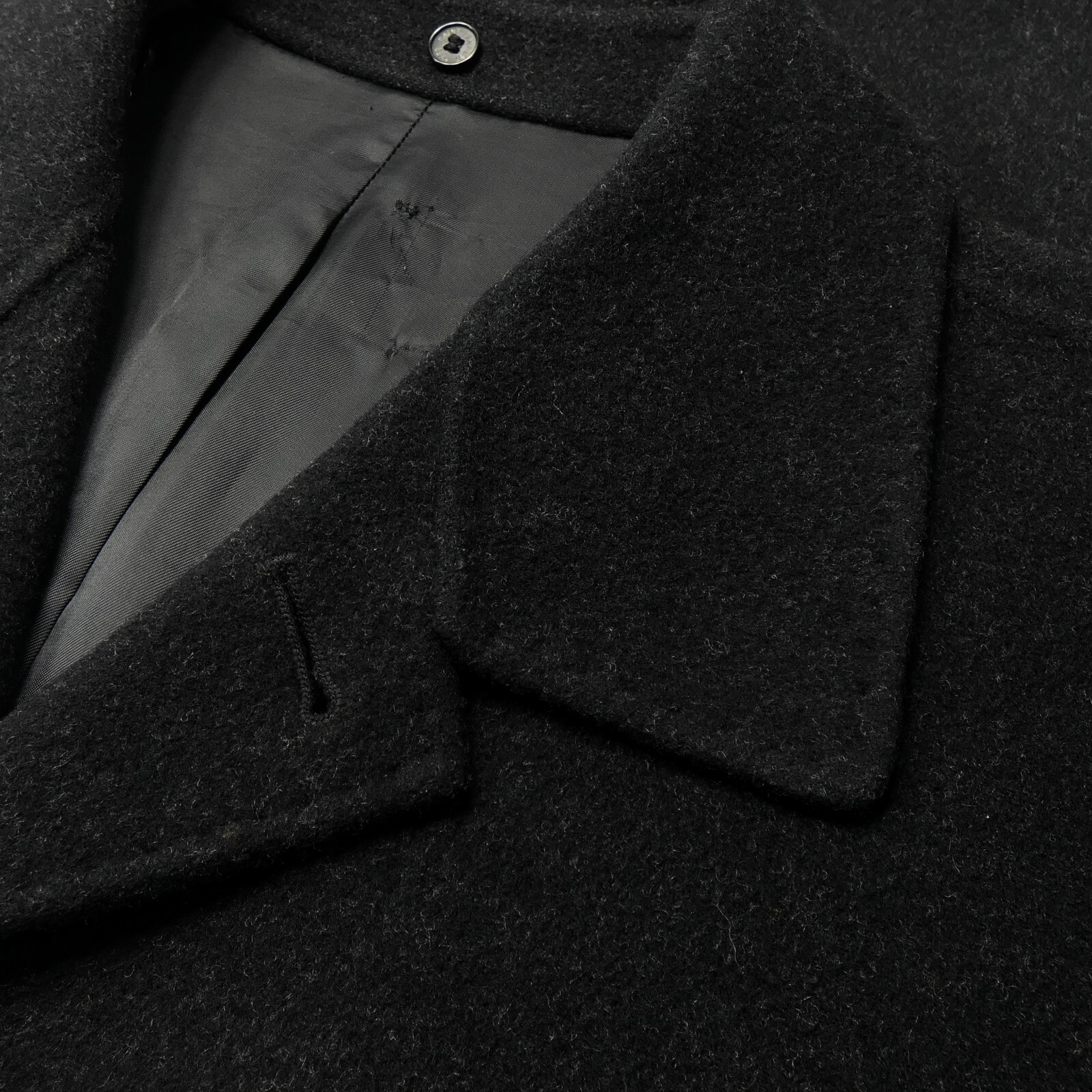 Cappotto Saint Laurent nero monopetto P originale