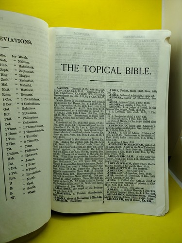 Vintage 1962 Nave's Topical Bible A Digest of the Holy Scriptures Thumb Index SW - Bild 4 von 12