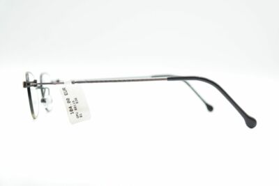 Monture De Lunettes Vintage OPU OU 0011501 - Métal Gunmetal Ovale, Neuf Sans étiquette
