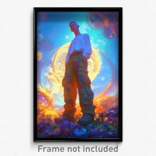 Art Poster - Man Feeling Worthy Wearing Acrobatic Cargo Pants (Print)