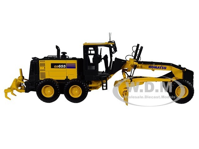 KOMATSU GD655-6 MOTOR GRADER W/ RIPPER 1/50 DIECAST MODEL BY