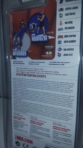 Figuras de baloncesto McFarlane NBA Dirk Nowitzki y Tracy McGrady, 2003 - Imagen 7 de 8