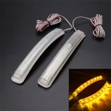 2pcs 12V Auto Car Rearview Mirror 9LED Strip Lamp Flowing Turn Signal Side Light