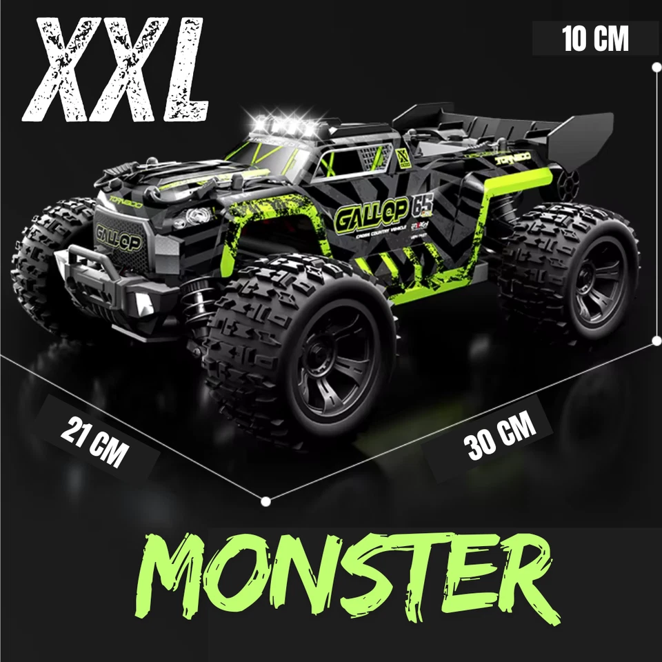 RC Monster Truck 4:4 Offroad Auto Ferngesteuert Kinder 40km/h High Speed Crawler - Bild 4 von 4