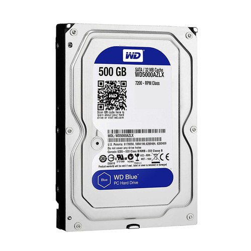 Western Digital WD Blue 3.5" SATA Hard Drive 500GB 1TB WD10EZEX WD5000AZLX Lot! - 第 3/4 張圖片