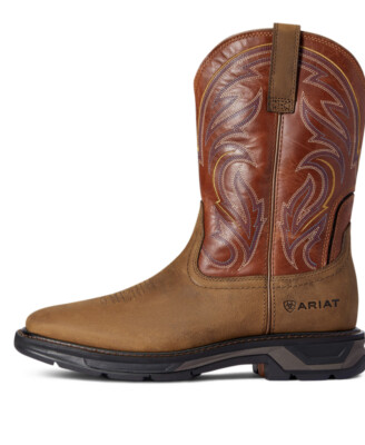 靴 Squaretoe Leather Sabot 38 ARIAT Men's Square Soft Toe WorkHog XT Cottonwood Work Boot