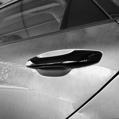 4x Glossy Black Exterior Door Handle Cover Trim for For Kia K5 Touch Sensitive - Picture 5 of 7