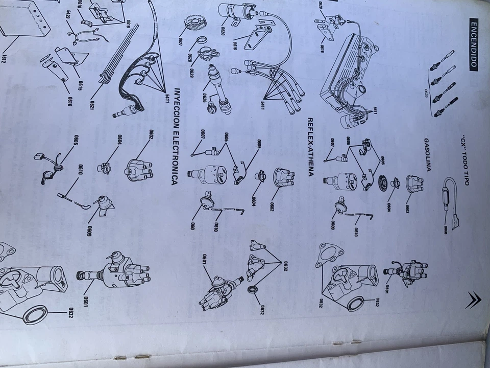 Manual de tiempos de Taller de facturación Citröen CX original￼ - Imagen 2 de 2