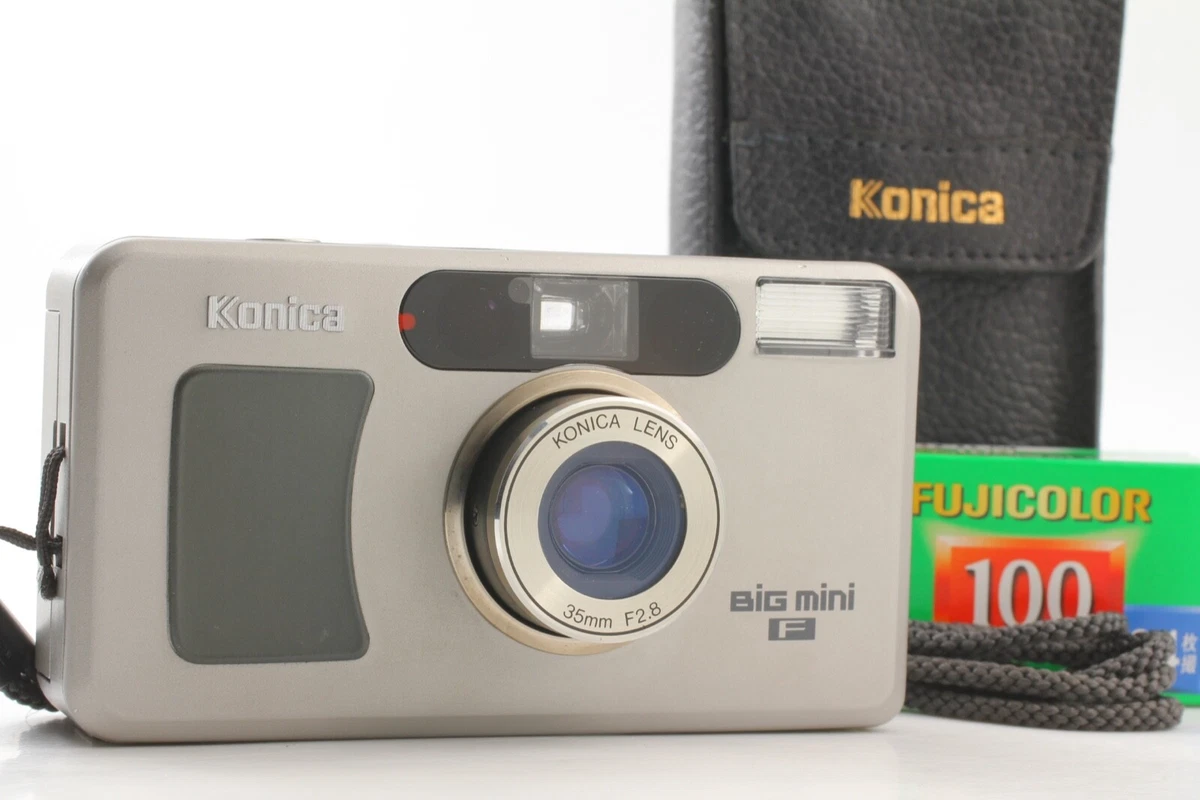 [MINT w/Case Strap] KONICA Big Mini F Point & Shoot 35mm Film Camera JAPAN
