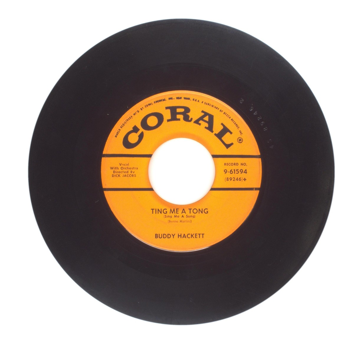 Buddy Hackett - Chinese Rock and Egg Roll; Ting Me a Tong - Vinyl