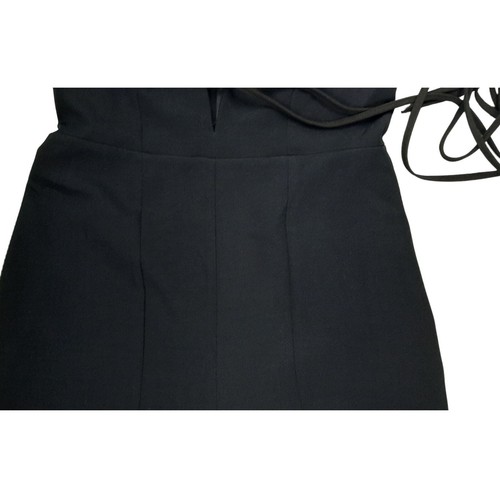 Womens Summer Black Jumpsuit Ladies Sleeveless Wedding Cocktail Playsuit Size 10 - Picture 13 of 17