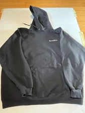 Vintage BlackRock Investment Bank Company Issue Embroidered Hoodie Large Finance