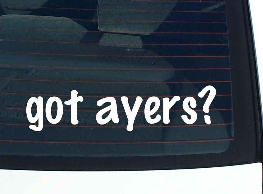 Got Ayers? Funny Last Name Car Decal Bumper Sticker Vinyl Window Pride