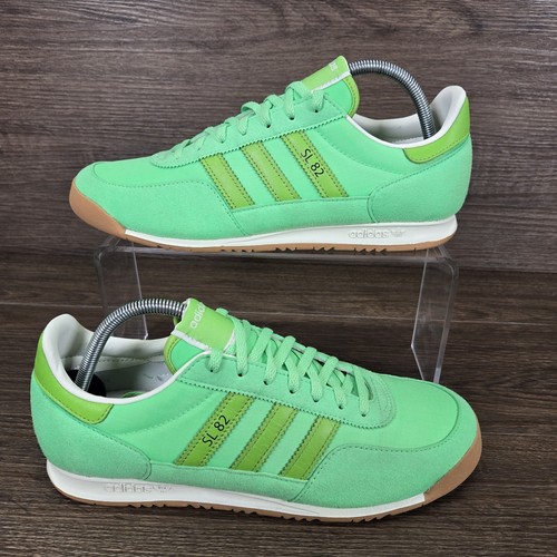 Adidas SL 82 Neon Green Gum White Sneaker Größe UK 8 EU 42 (GX6994) Selten - Bild 3 von 17